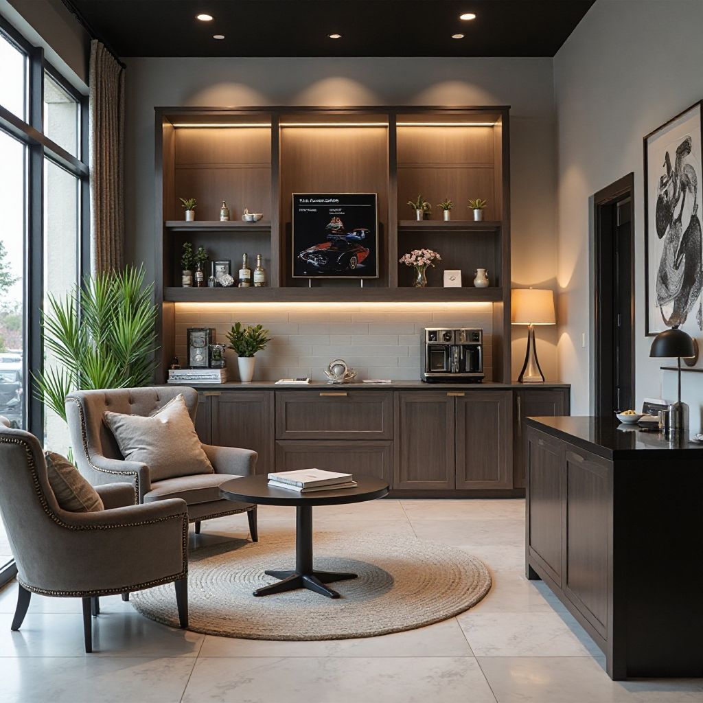 Zona de așteptare pentru clienți